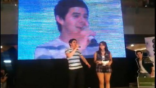 David Archuleta en el SM Megamall en Manila (video)