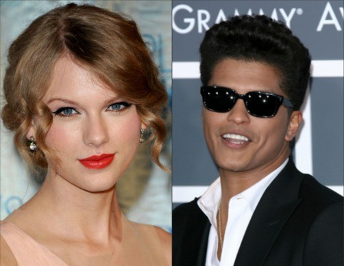 Taylor Swift quiere cantar junto a Bruno Mars