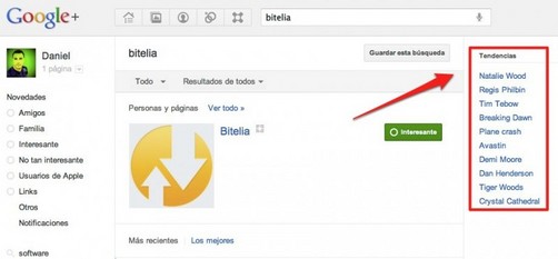 Trending Topics llegan a Google+