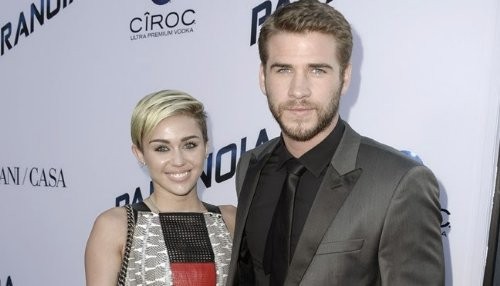 Miley Cyrus y Liam Hemsworth juntos en el estreno de Paranoia [FOTOS]