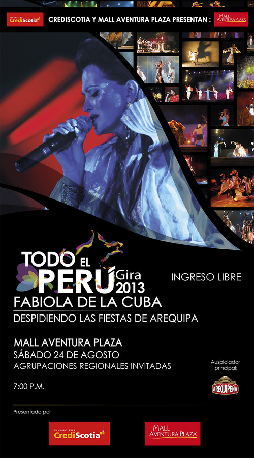 Fabiola de la Cuba el 24 de agosto en Arequipa