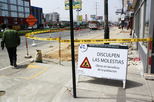 San Miguel continúa rehabilitando el 90 por ciento de veredas dañadas con esquinas accesibles