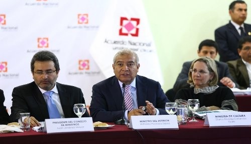 Ministro del Interior presentó el Plan Nacional de Seguridad Ciudadana ante el acuerdo nacional