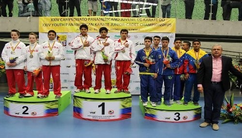 Equipo peruano de Kata logró medalla de oro en Panamericano Juvenil de Karate en Colombia