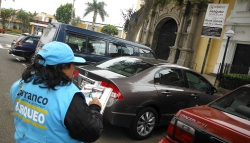 Barranco detecta más de 400 casos de evasión por pago de estacionamiento vehicular