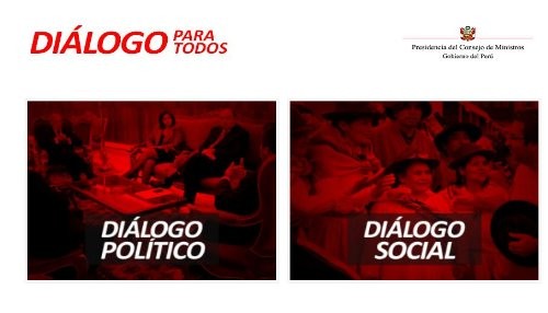 Ejecutivo lanza Portal del Diálogo Nacional