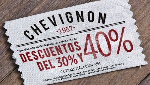 Celebra el Día de Shopping con Chevignon