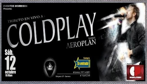 Tributo a Coldplay por la Banda Aeroplan