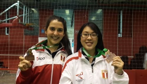 Daniela Macias y Dánica Nishimura logran medalla de bronce en Panamericano de Bádminton