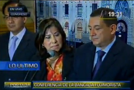 Martha Chávez dice que le 'han pegado un tiro de gracia' al ser desactivado su grupo de trabajo por Comisión de Justicia