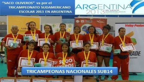 Perú vence a Brasil en voley en los Juegos Sudamericanos Escolares 2013