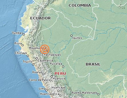 Sismo de 4 grados en la escala de Richter se produjo esta madrugada en la región San Martín