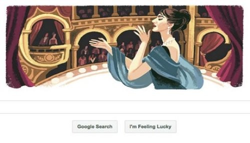 Google homenajea a María Callas con un nuevo doodle