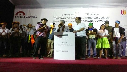 INDECOPI entregó títulos de conocimientos colectivos a comunidades nativas de San Martín y Amazonas
