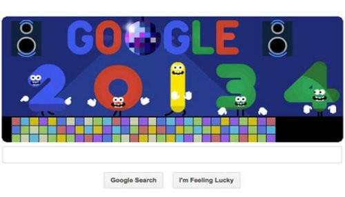 Google marca el fin de Año 2013 con un doodle