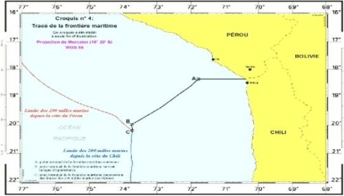 Fallo de la Haya delimita frontera marítima entre Perú y Chile por 80 millas desde el paralelo terrestre