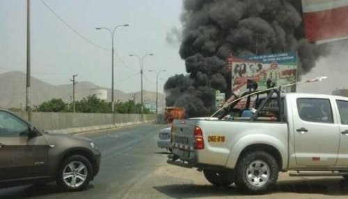 La Municipalidad Metropolitana de Lima, a través de Protransporte, respecto al incendio del bus alimentador del Metropolitano