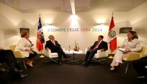 Presidente Humala se reunió con mandatario chileno Sebastián Piñera
