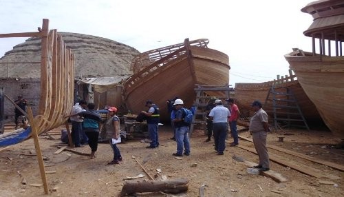 PRODUCE intervino en Piura locales donde se construían ilegalmente embarcaciones pesqueras