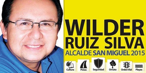 Wilder Ruiz a la alcaldía de San Miguel