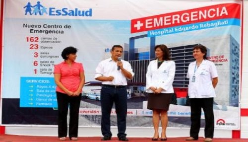 Se colocó la primera piedra de nuevo Centro de Emergencias de Hospital Rebagliati