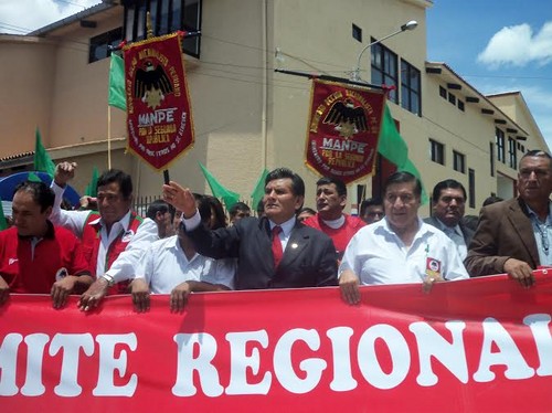 Lombardo Mautino recordó a fundador del MANPE y presentó candidatos a alcaldes distritales y provinciales en Región Ancash