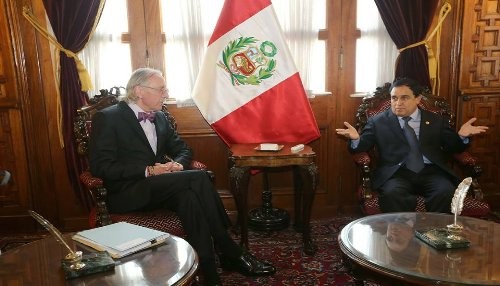 Presidente del Congreso recibió a secretario de unión interparlamentaria