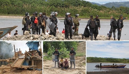 Operativos contra la minería ilegal se desarrollan con éxito en Madre de Dios