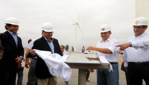 Se inauguró primer parque eólico del Perú en Marcona