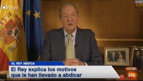 El Rey Juan Carlos de España abdica [VIDEO]