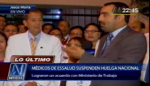 Médicos suspenden huelga nacional que duró más de 20 días