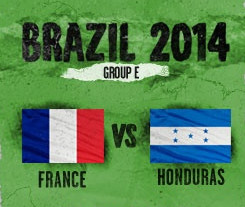 Francia debuta ante Honduras en el Mundial Brasil 2014