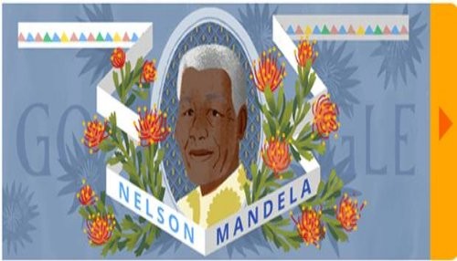 Google celebra el cumpleaños número 96 de Nelson Mandela con un Doodle