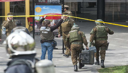 Chile condena 'atentado cobarde' en Santiago