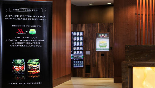 MARRIOTT HOTELS ofrece opciones frescas y estrena máquinas expendedoras con alimentos saludables
