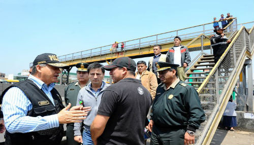 Ministro del Interior anunció seguridad en puentes peatonales de la Panamericana