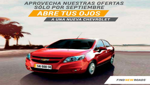 Chevrolet pone al alcance de más peruanos su portafolio innovador de vehículos