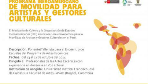 Ministerio de Cultura lanza primera convocatoria para Programa Iberoamericano de Movilidad de Artistas y Gestores Culturales