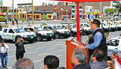 Ministro del Interior entregó 42 nuevos patrulleros en la región Áncash