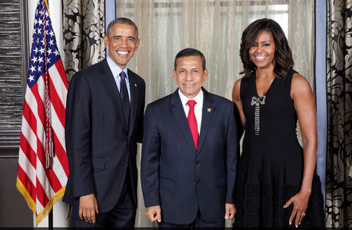 Ollanta Humala sostuvo encuentro con Barack Obama