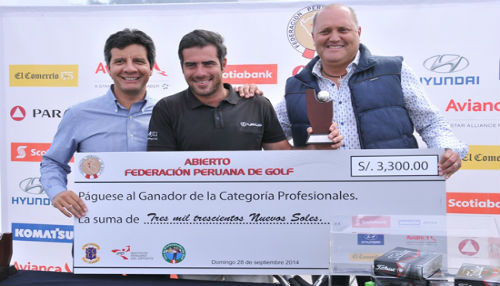 Sebastián Salem brilló en el abierto Federación Peruana de Golf