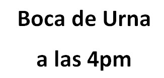 Boca de urna: flash electoral se conocerá a las 4 p.m.