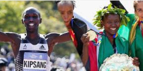 El keniano Wilson Kipsang y su compatriota Mary Keitany triunfaron en la maratón de Nueva York