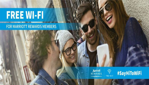 WI-FI sin costo para los 47 millones de miembros de MARRIOTT REWARDS en todo el mundo