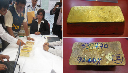 CONABI custodia lingotes de oro valorizados en más de dos millones de soles incautados en almacenes de empresa Talma