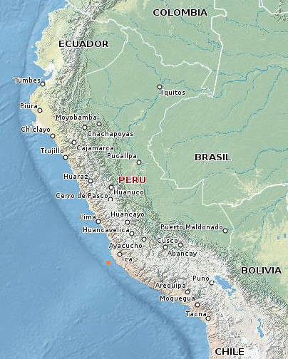 Temblor sacudió la región Ica: 4,8 grados en la escala de Richter