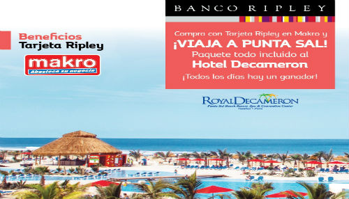 Banco Ripley premia a sus clientes con las vacaciones soñadas