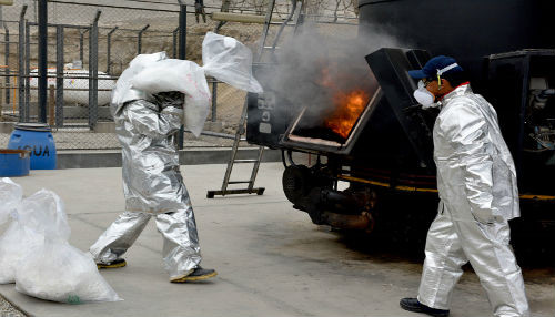 Más de 44 toneladas de droga incineradas en el presente año