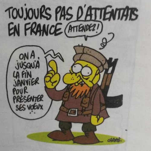 [Atentado en París] Una caricatura de Charb, el director de Charlie Hebdo brutalmente asesinado