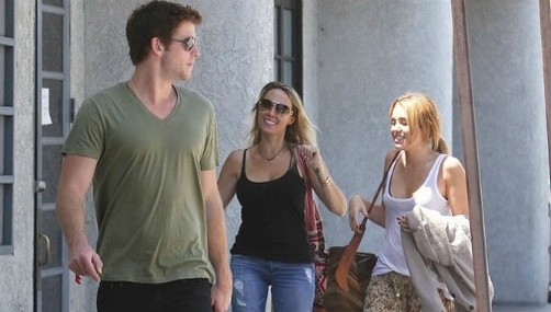 Miley Cyrus y Liam Hemsworht no se separan ni un minuto